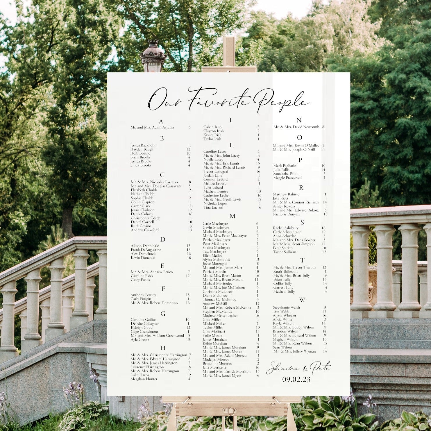 Printed Wedding Seating Chart - Printed Wedding Sign fashion - Wedding Seating Chart - Custom Seating Chart Sign - Personalized Seating Chart