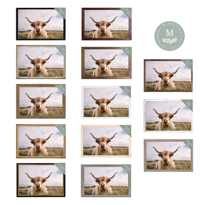 Highland Cow Framed Art Print - Mulberry Market Designs