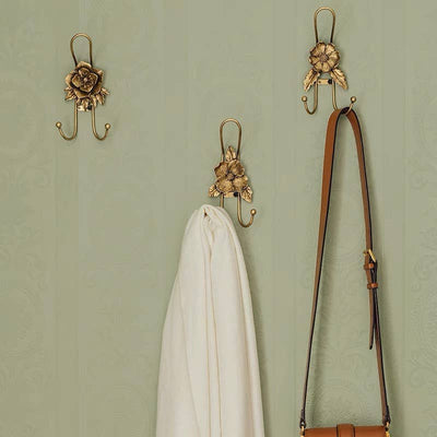 Gold Vintage Flower Hook - Mulberry Market Designs