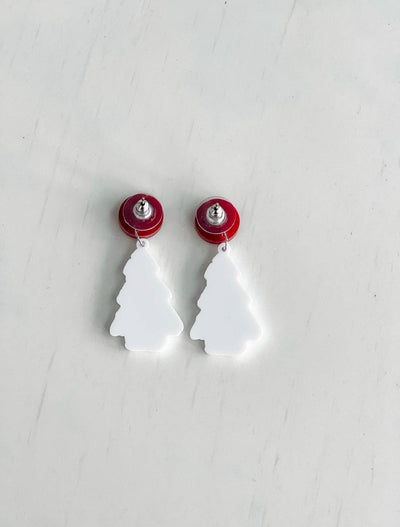 Christmas Tree Cake Earrings - Mulberry Market Designs