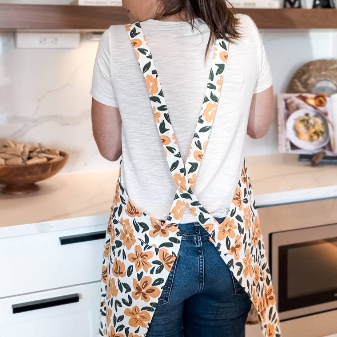 Matthew 6:11 Floral Apron - Mulberry Market Designs