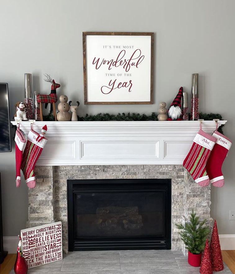 Its The Most Wonderful Time Of Year | Wood Framed Sign Christmas Sign