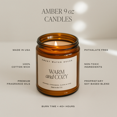 Warm and Cozy Soy Candle - Mulberry Market Designs