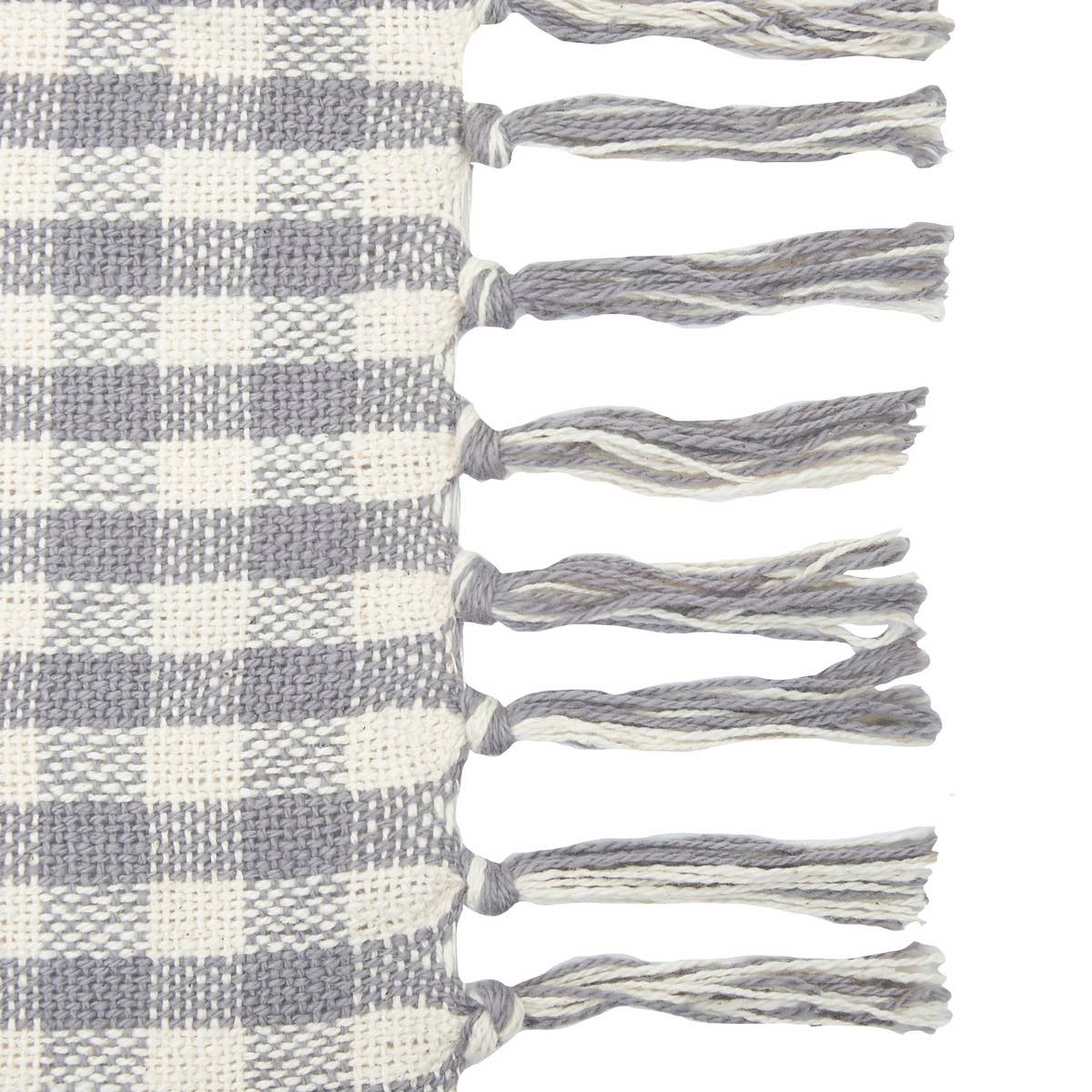 Gray Gingham Check Throw Blanket - Mulberry Market Designs