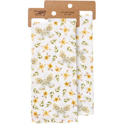 Yellow Butterfly Kitchen Towel