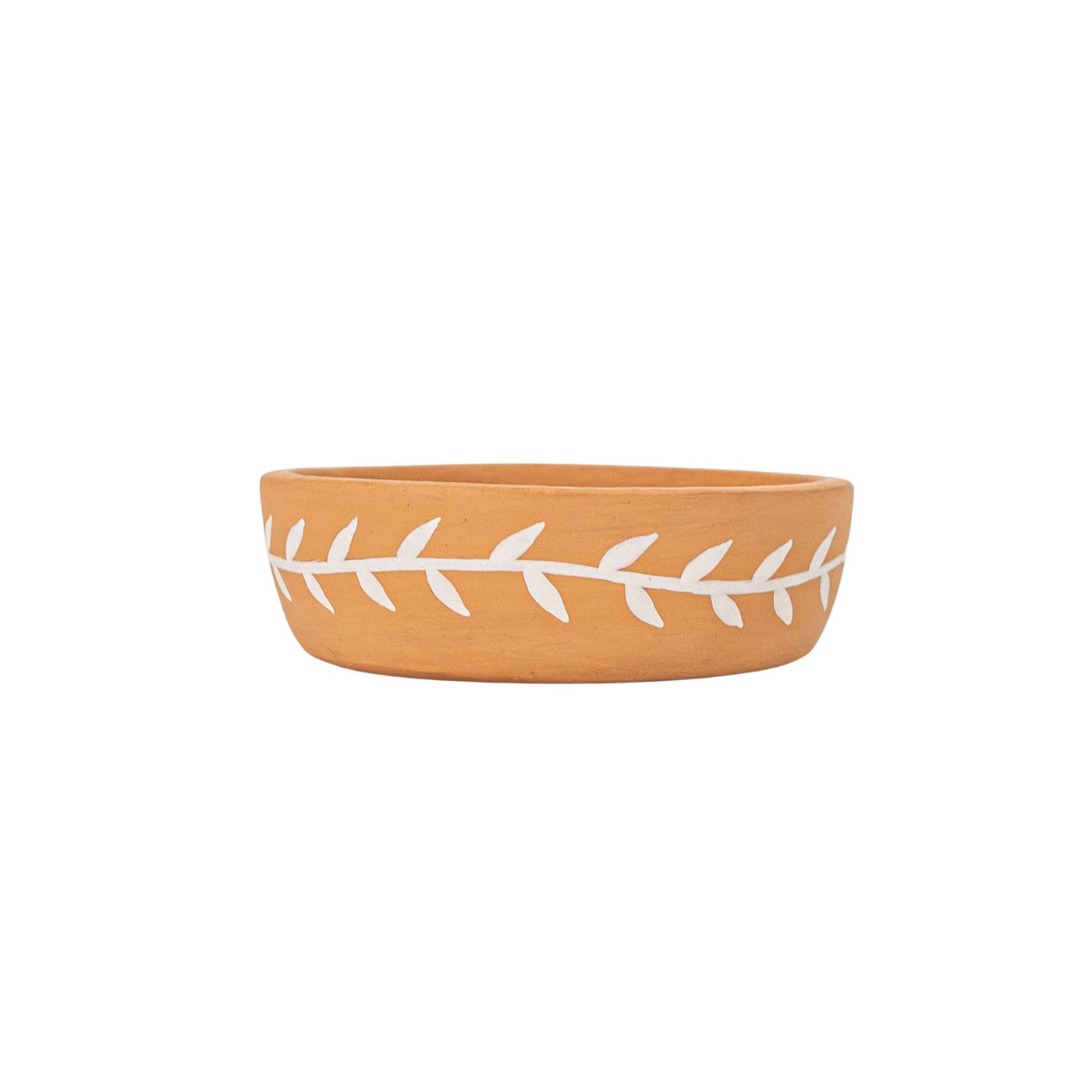 Terracotta Floral Planter Pot and Saucer Terracotta - Mulberry Market Designs