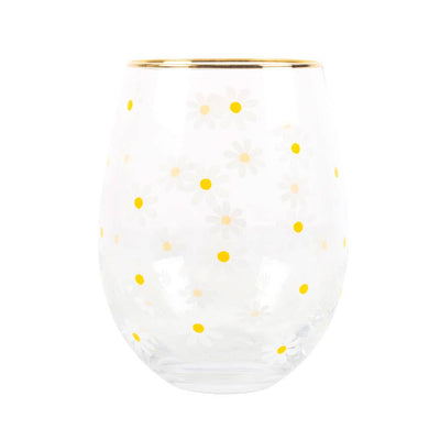 Little Daisy Stemless Wine Glass - Mulberry Market Designs