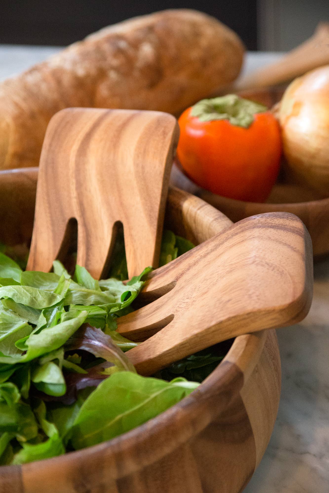 Ironwood Bear Claw Salad Servers - Mulberry Market Designs