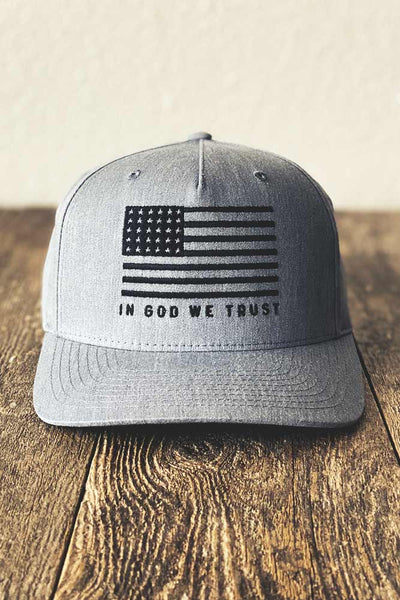 Blue In God We Trust Men's Hat - Mulberry Market Designs