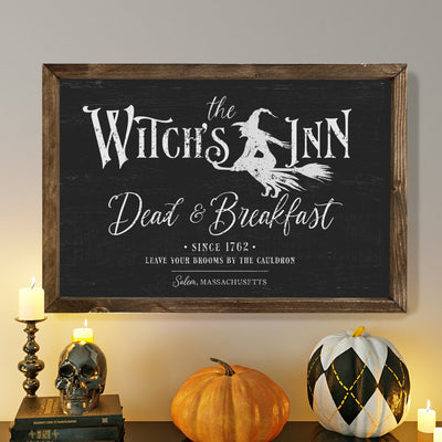 The Witch's Inn Halloween Sign - Mulberry Market Designs