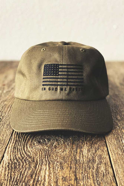 Green In God We Trust Men's Hat - Mulberry Market Designs