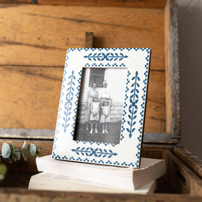 Blue Botanical Picture Frame