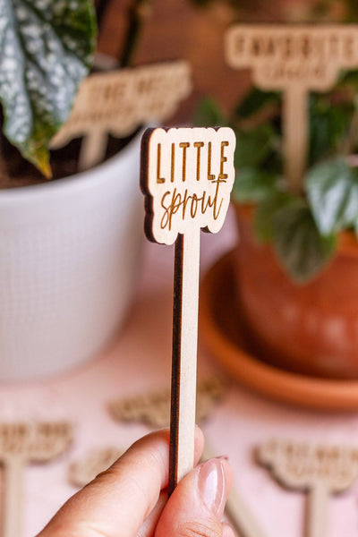 Funny Wooden Plant Markers - Mulberry Market Designs