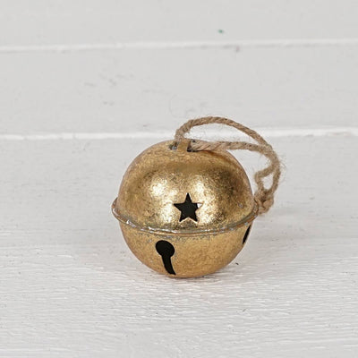 Vintage Gold Christmas Bell - Mulberry Market Designs