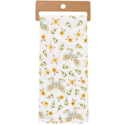 Yellow Butterfly Kitchen Towel