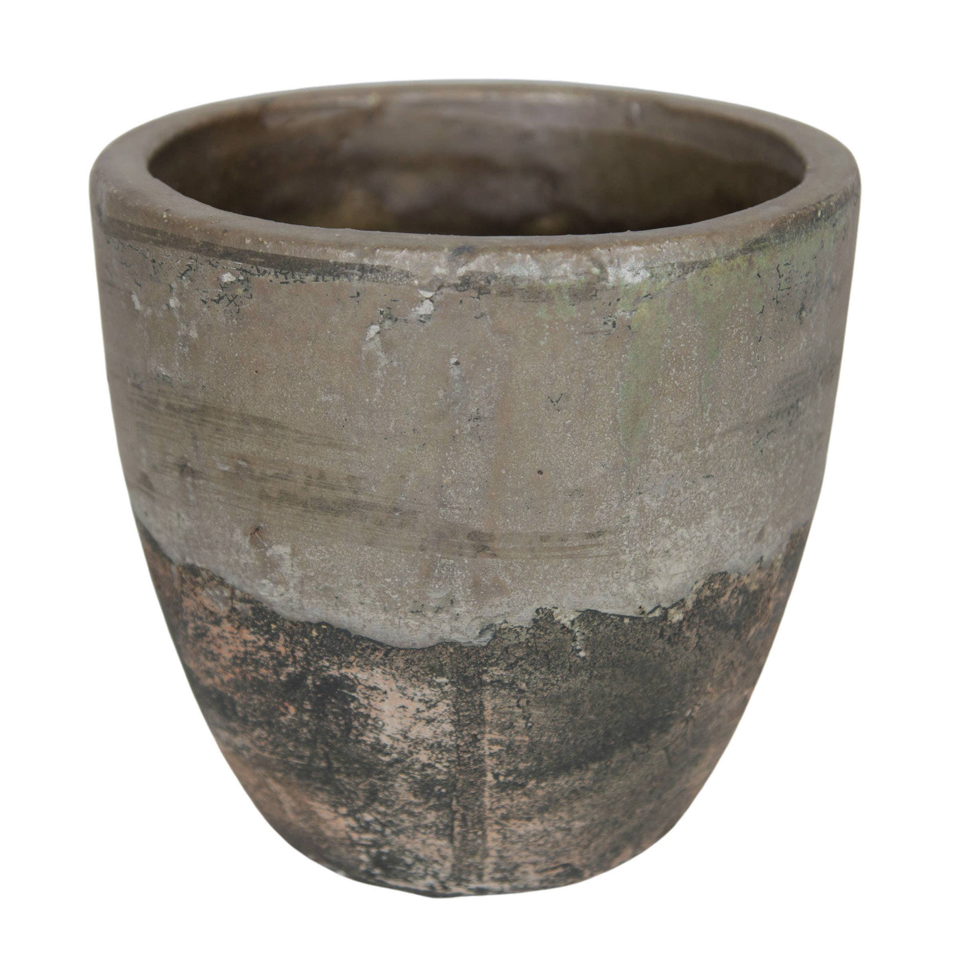 Gray Terracotta Garden Planter Pot - Mulberry Market Designs