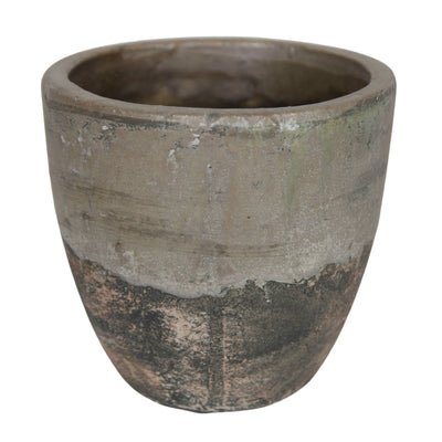 Gray Terracotta Garden Planter Pot - Mulberry Market Designs