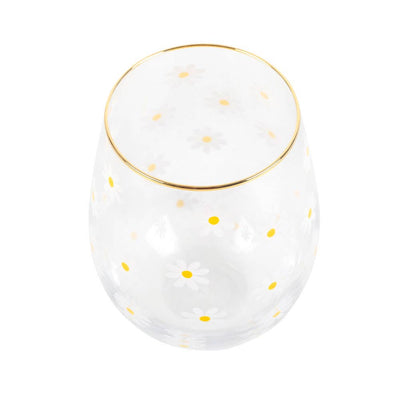 Little Daisy Stemless Wine Glass - Mulberry Market Designs