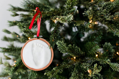 Baby Hand/Foot Print Keepsake Christmas Ornament - Mulberry Market Designs