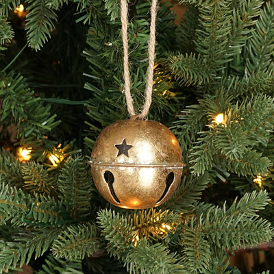 Vintage Gold Christmas Bell - Mulberry Market Designs