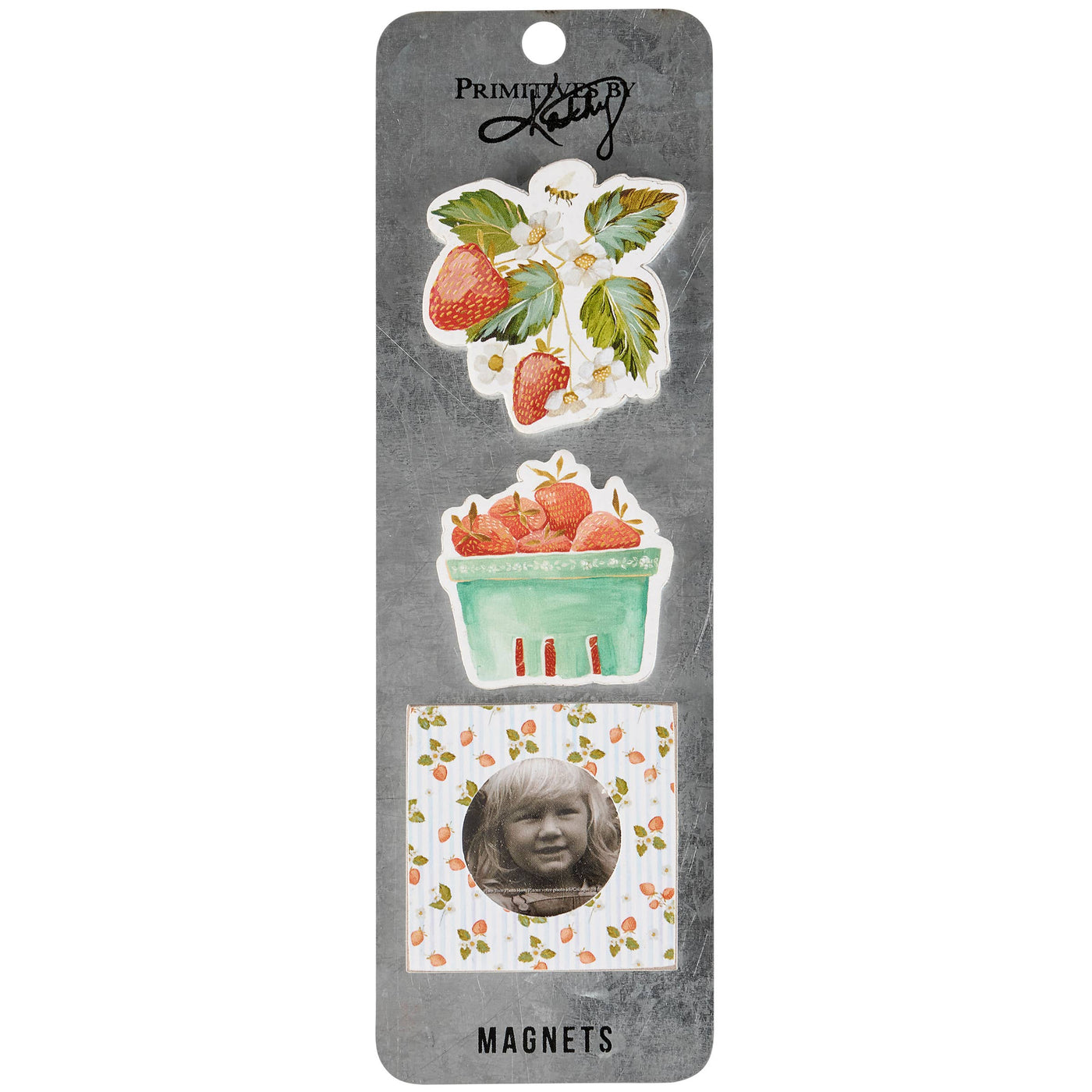 Strawberry Photo Fridge Magnet Set