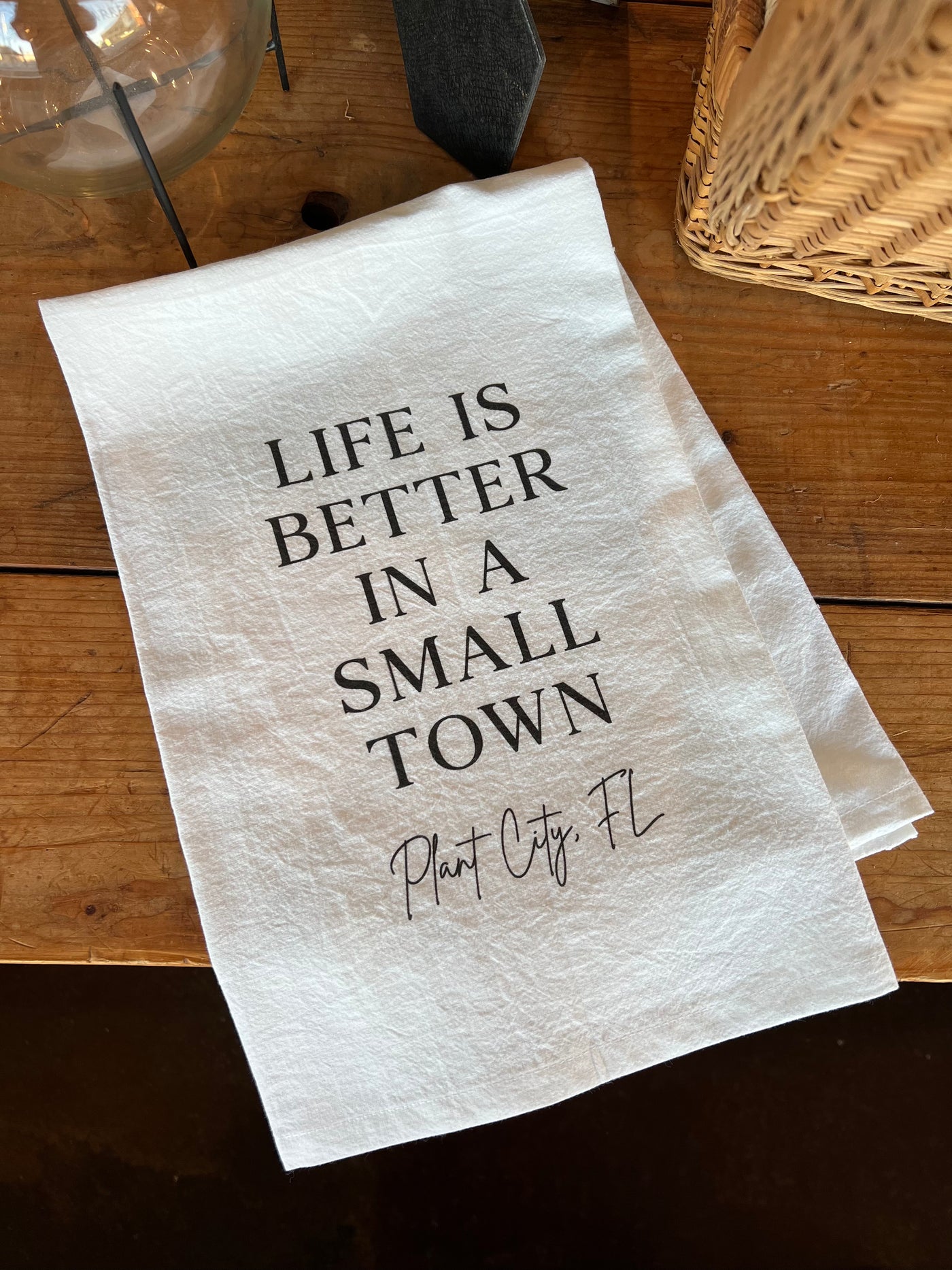 Plant City FL Tea Towel - Mulberry Market Designs