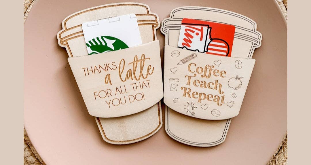 Teacher Giftcard Holder Thanks A Latte