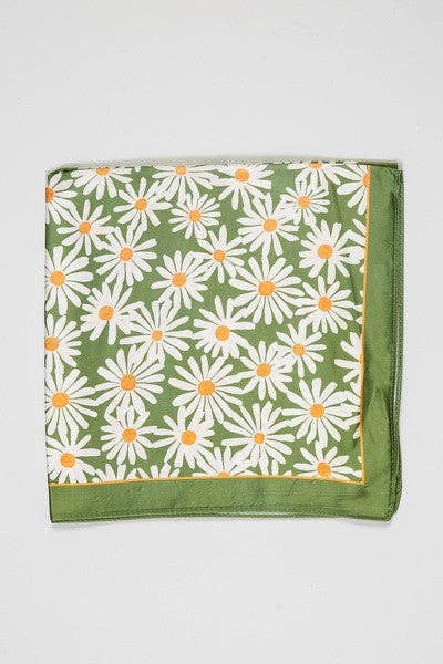 Floral Head Scarf - Mulberry Market Designs