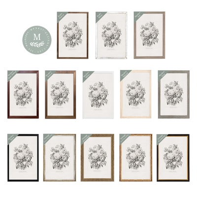 Floral Illustration Modern Wall Art - Mulberry Market Designs