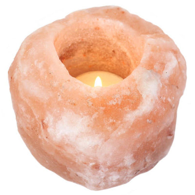 Pink Himalayan Salt Candle Holder - Mulberry Market Designs