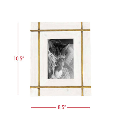 Brass Bordered 4x6 Picture Frame - Mulberry Market Designs