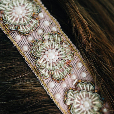 Floral Beaded Headband