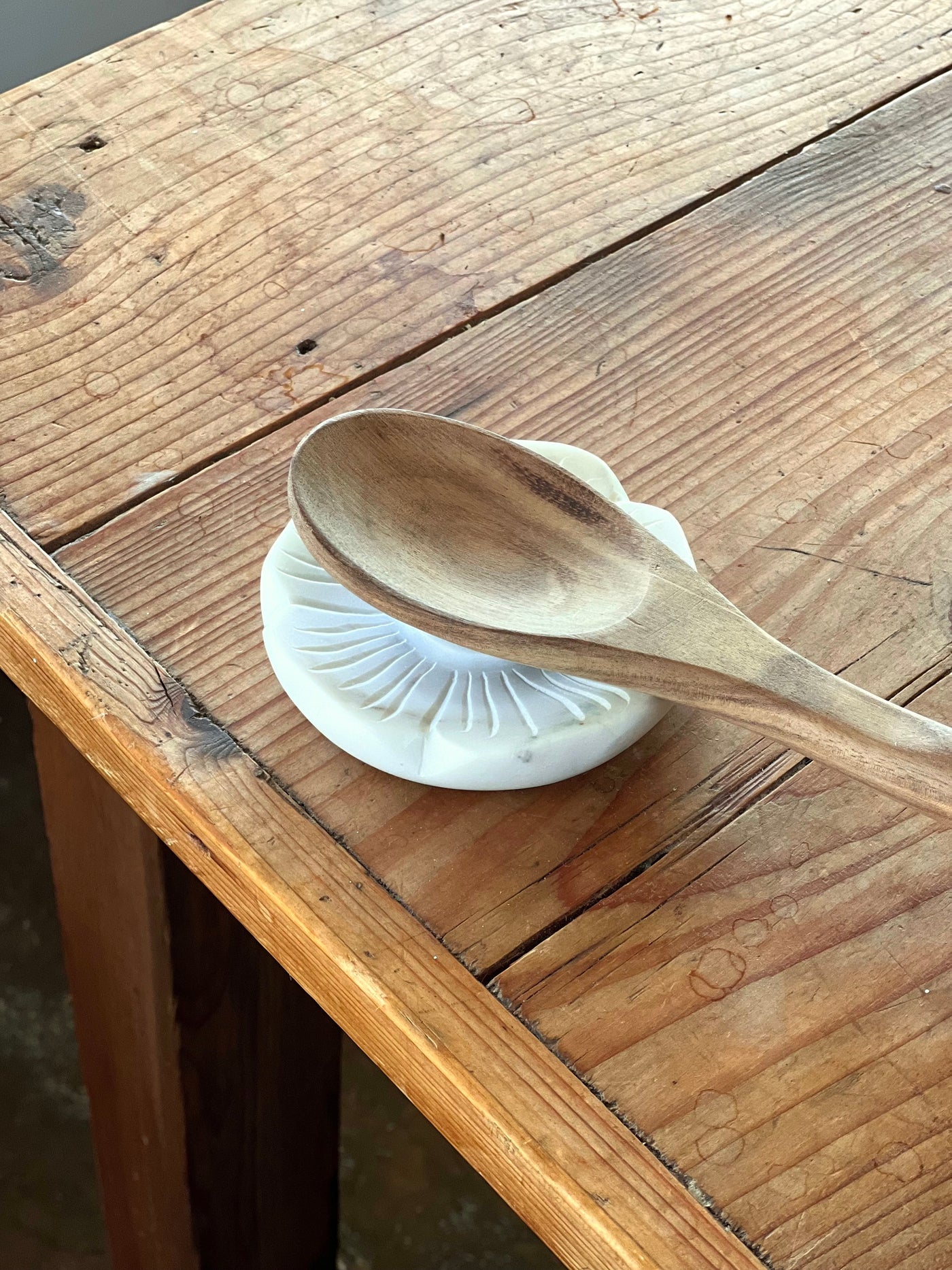 Marble Flower Spoon Rest