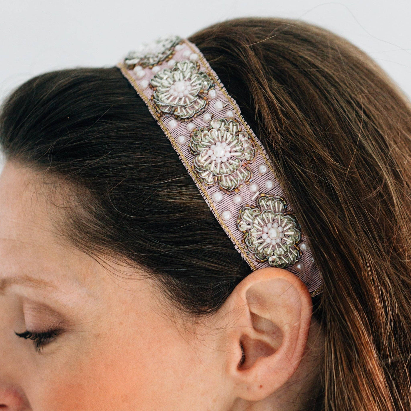 Floral Beaded Headband