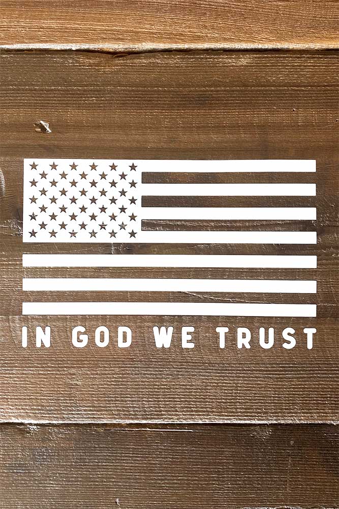 In God We Trust Decal - Mulberry Market Designs