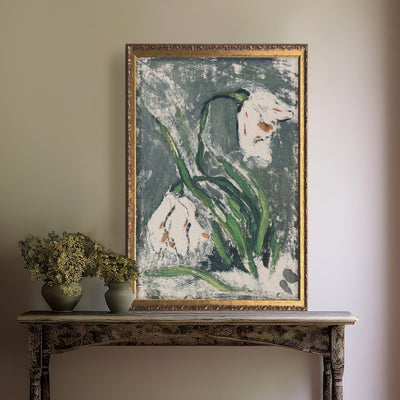 Vintage Art Tulips Abstract Painting - Mulberry Market Designs