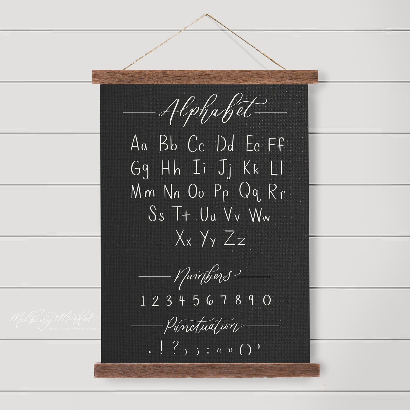 Alphabet Canvas Art Hanging