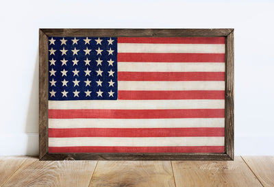 Porch American Flag Sign New Design - Mulberry Market Designs