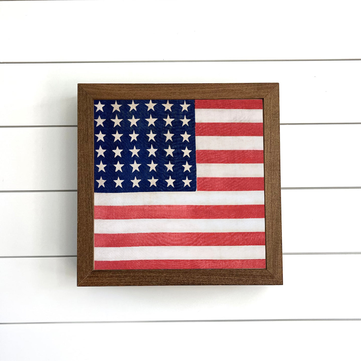 American Flag Hidden Storage Box Sign - Mulberry Market Designs