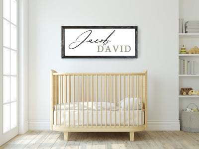 Personalized Nursery Baby Name Sign - Mulberry Market Designs