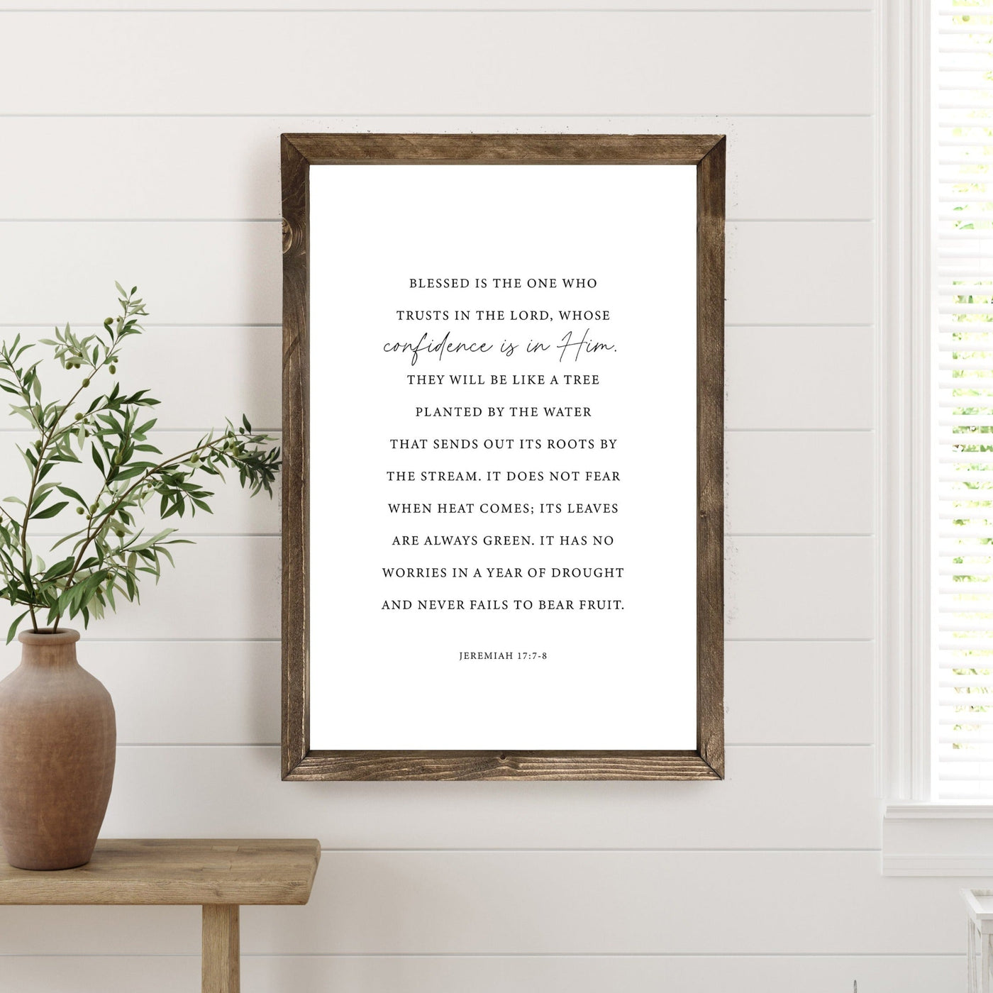 Blessed is the One | Christian Wall Art - Mulberry Market Designs