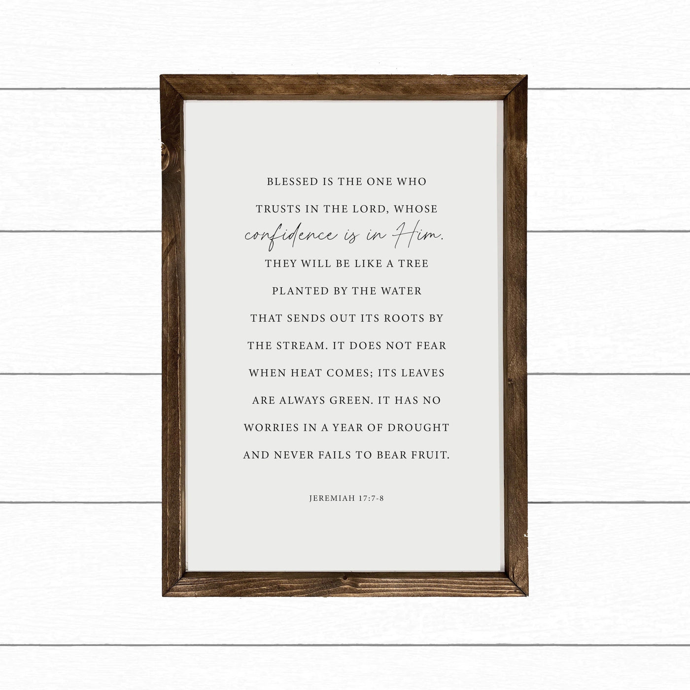 Blessed is the One | Christian Wall Art - Mulberry Market Designs