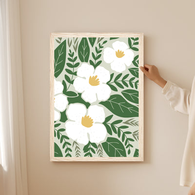 Abstract Botanical Spring Wall Art