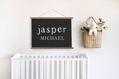 Personalized Name Nursery Canvas Sign - Mulberry Market Designs