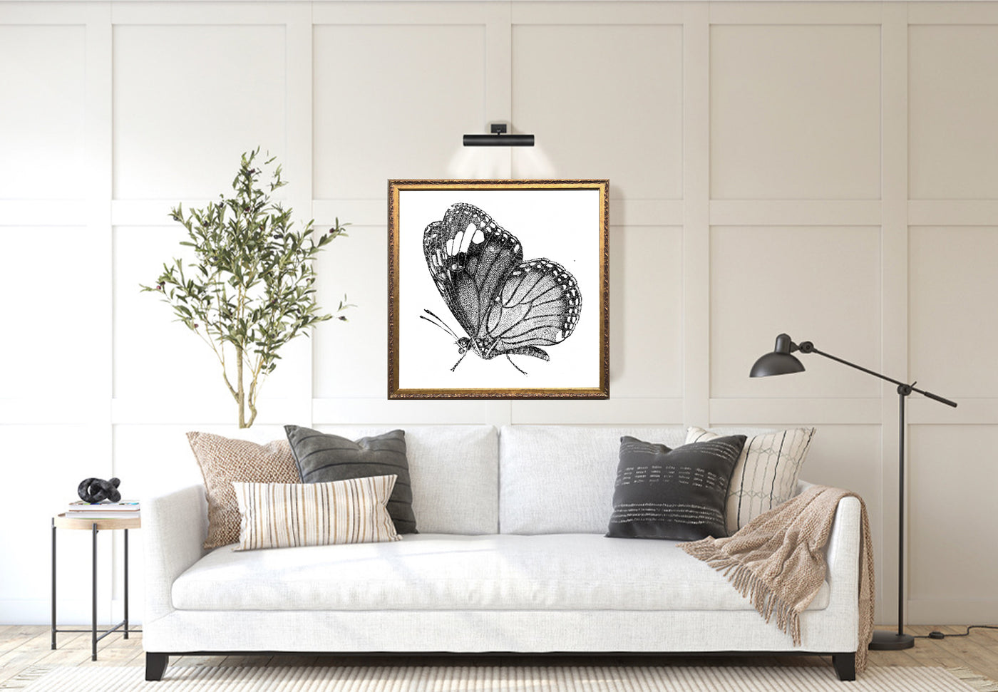 Butterfly Sketch Wall Art