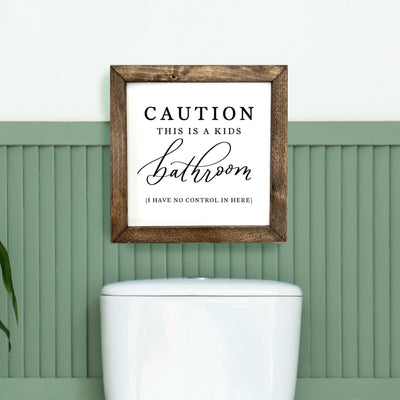 Kids Bathroom Sign - Mulberry Market Designs