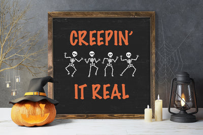 Creepin It Real | Halloween Sign - Mulberry Market Designs