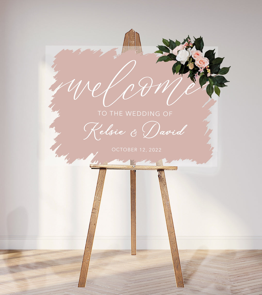 Custom Wedding welcome popular sign