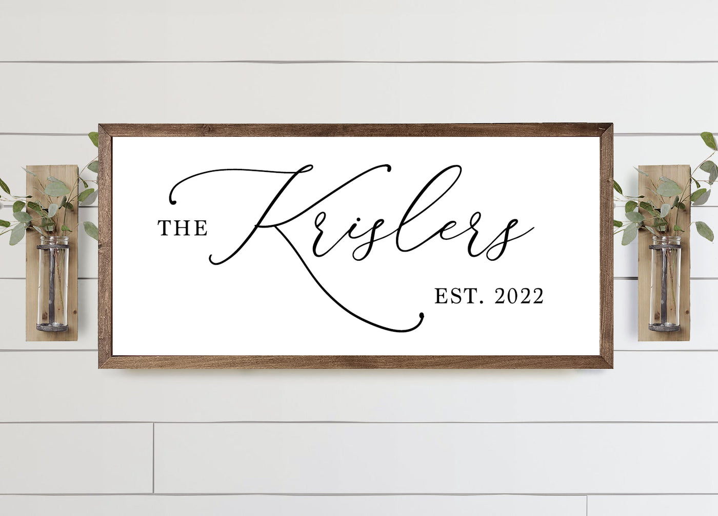 Personalized Family Name Sign