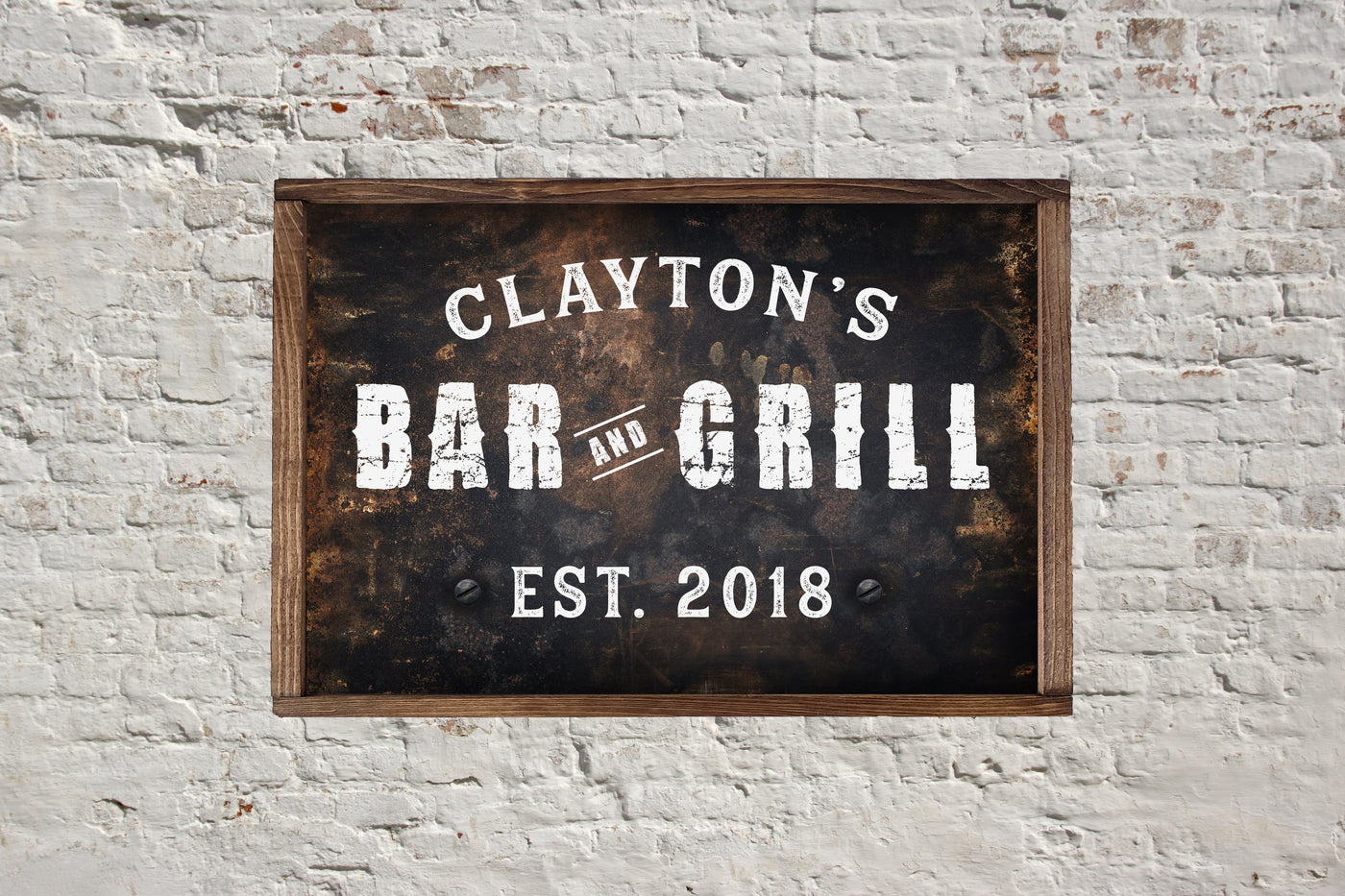 Personalized Bar and Grill Sign - Mulberry Market Designs